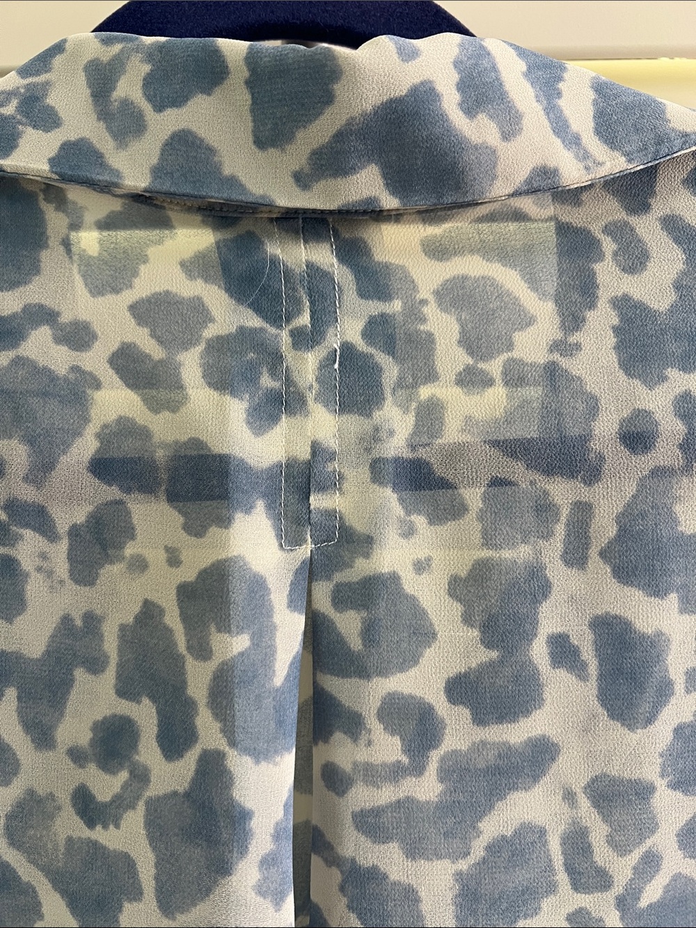 CAbi Pounce Animal print Sheer Pullover Blouse - Picture 4 of 5